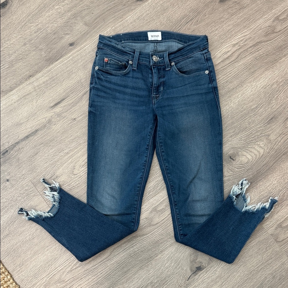 Hudson Jeans Dark Blue Cropped Denim